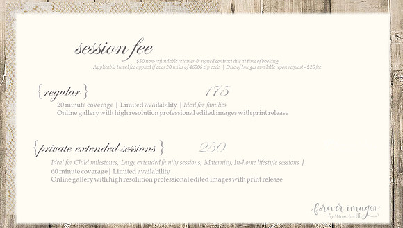 2018 Pricing - Family, Children & Seniors